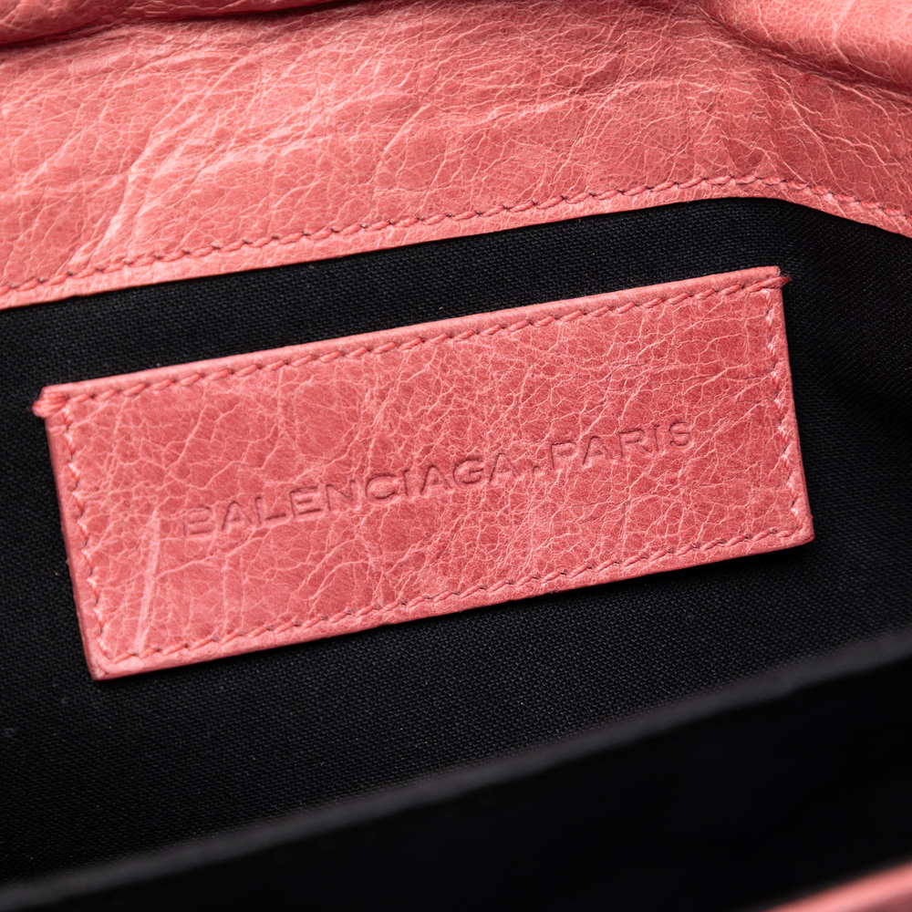 Pre-Loved Balenciaga Lambskin Motocross Classic Envelope Clutch - Picture 5 of 7